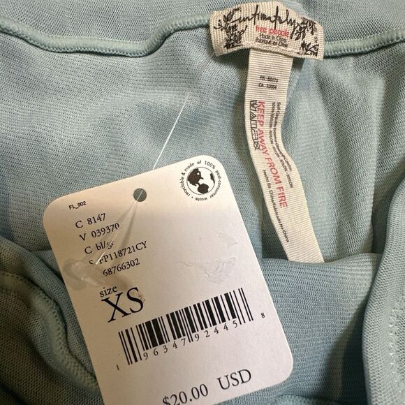 Intimately Free People Boxer Brief Mint Green Mesh Size XS NWT - Picture 4 of 5